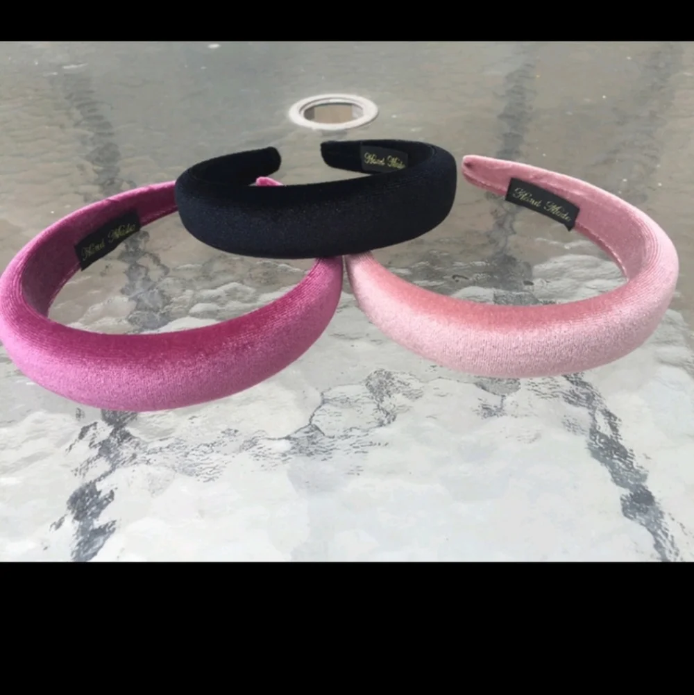 Velvet hair hoop 3 pc set bundle